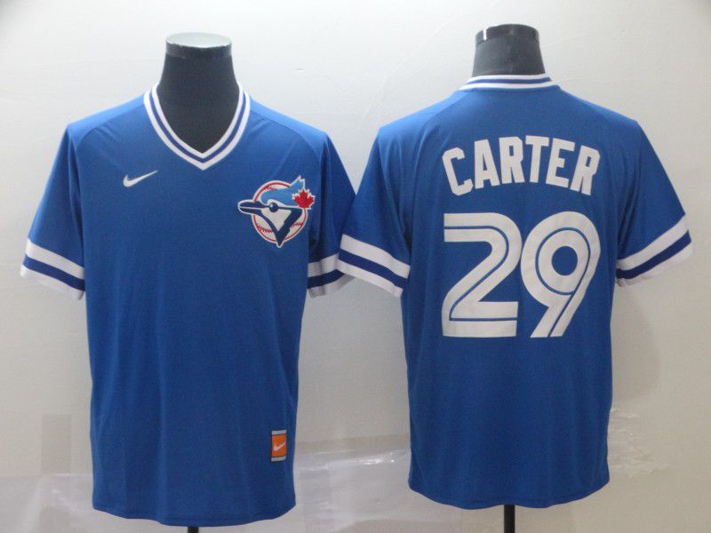 Men Toronto Blue Jays 29 Carter Blue Game 2021 Nike MLB Jersey